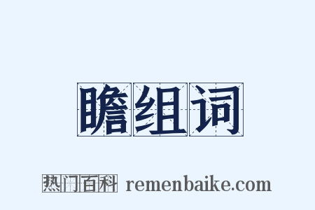 瞻组词是什么意思的图片